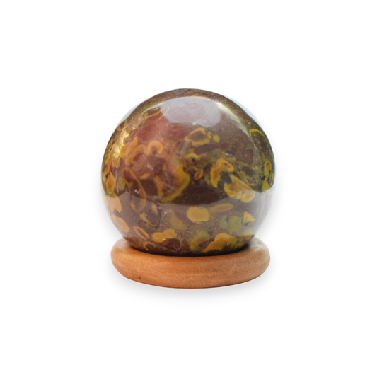 Fruit Jasper Crystal Sphere Ball - Rekhi / Healing / Energy . (205 - 215) gm