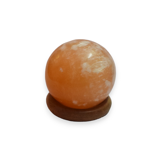 Orange Selenite Crystal Sphere Ball - Rekhi / Healing / Energy . (130 - 140) gm