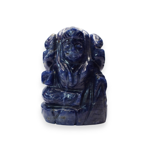 2.8 " Sodalite Crystal Laxmi Idol Showpieces 190-200 Gm Laxmi Statue Figurine for Home Décoration