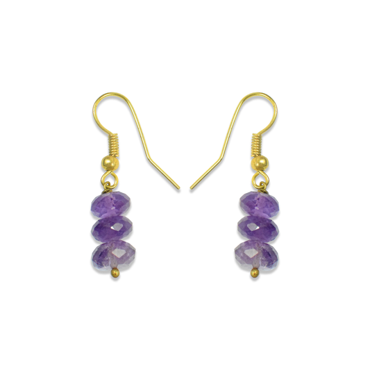 Amethyst Drop Dangle Earrings