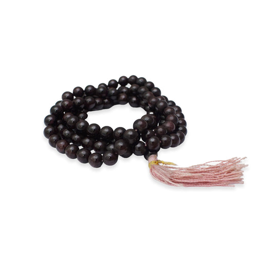 Natural Garnet Mala 8 mm Round beads, Natural Healing Stone for Japa 108 Beads