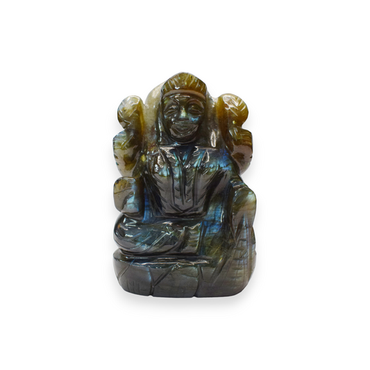 3 "Labradorite Crystal Laxmi Idol Showpieces 180-190 Gm Laxmi Statue Figurine for Home Décoration