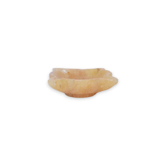 Natural Citrine 4 Face Crystal Deepak(Diya) Perfect For Gift Diya