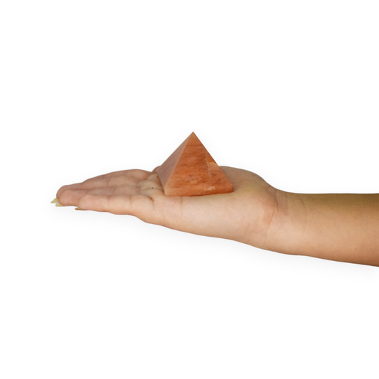 1.8" Natural Red Aventurine Pyramid Crystal Stone for Reiki and Crystal Healing Stone Pyramids (80-90 gm)