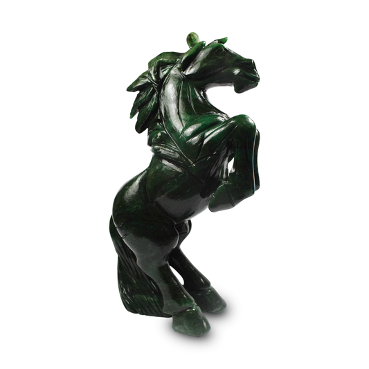 11" Green Aventurine Unicorn Sculpture Hand Carved-2404gm(Approx)