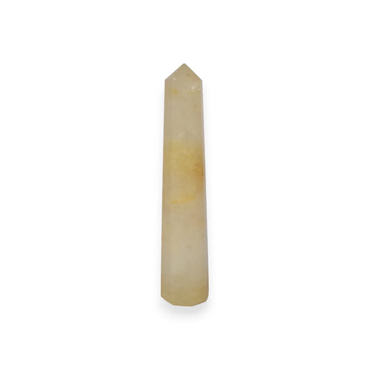 4" Natural Citrine Pencil Crystal Wand For Reiki