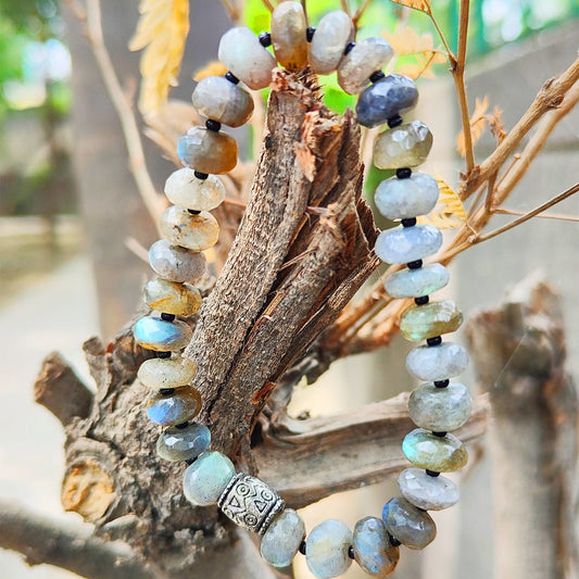 Natural Labradolite  Bracelet, Gemstone Bracelet for Unisex