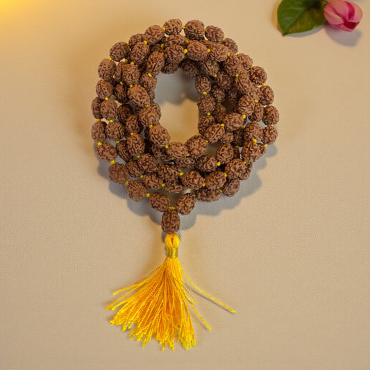 3 Mukhi Rudraksha Mala (108+1)