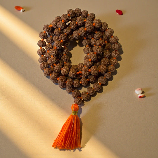 5 Mukhi Rudraksha Mala (108+1)