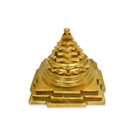 "5.5 Brass  Meru Shri Yantra For Home/Office - 2.3 Kg (Approx)