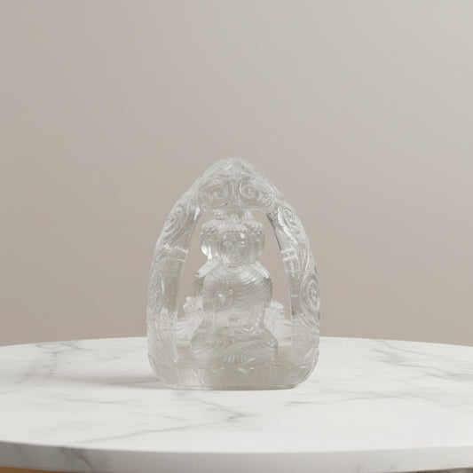 Clear Quatz Buddha