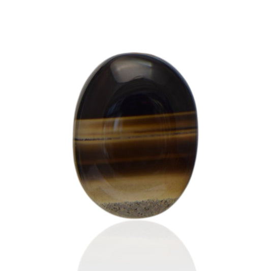 Natural Black Agate - 20.25 Carat