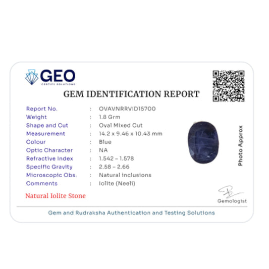 Natural Iolite   9 Carat
