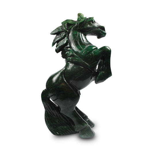 11" Green Aventurine Unicorn Sculpture Hand Carved-2404gm(Approx)