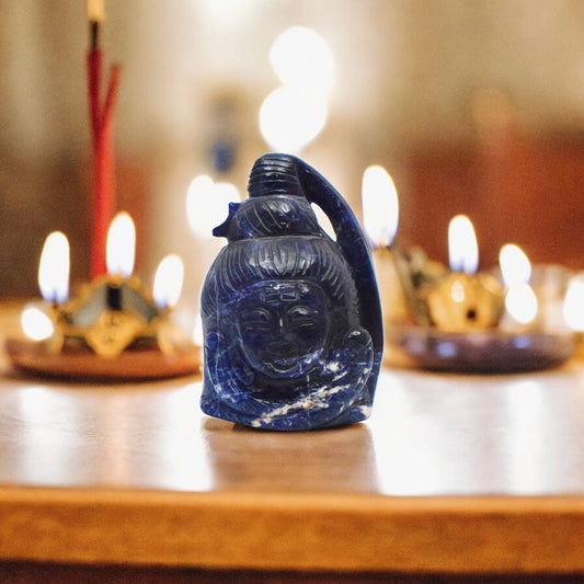 2.5" Sodalite Lord Shiva Head