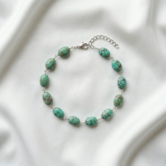 Iranian turquoise Bracelet ( 42 - 66 Carat )