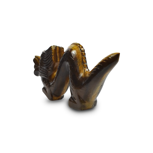 3" Tiger Eye Dragon Sculpture Hand Carved-320gm(Approx)