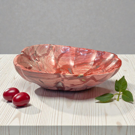 Pink Imerial Jasper Bowl