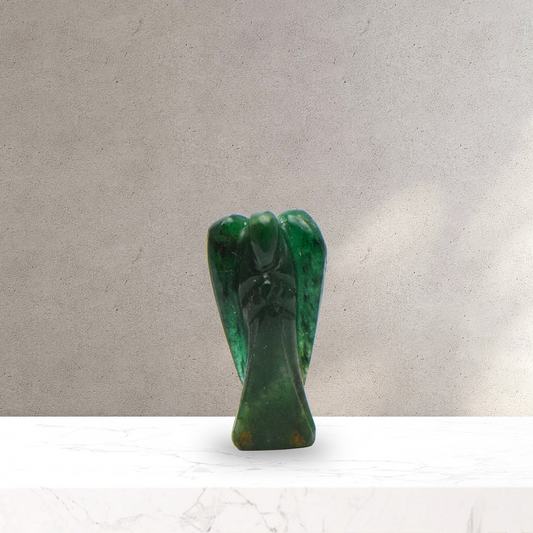 1" Natural green aventurine Angel