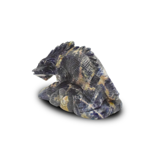 4" Sodalite Madagascar Sculpture Hand Carved-940gm(Approx)