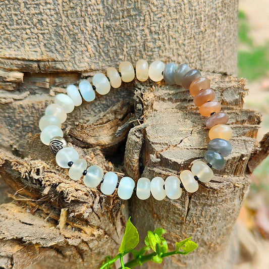 Natural Moonstone  Bracelet, Gemstone Bracelet for Unisex