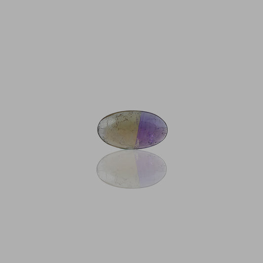 Natural Ametrine Smooth Cabochon Oval Shape Stone  - 16 Ct