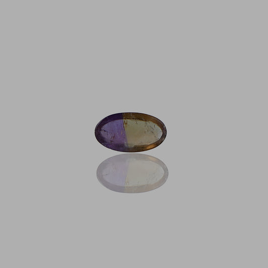 Natural Ametrine Smooth Cabochon Oval Shape Stone  - 16 Ct