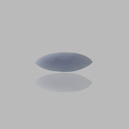 Blue Lace Agate Smooth Cabochon Marquise Shape Stone - 12.25 Ct