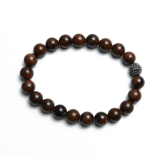 Natural Bronzite  Bracelet, Gemstone Bracelet 8mm Beads