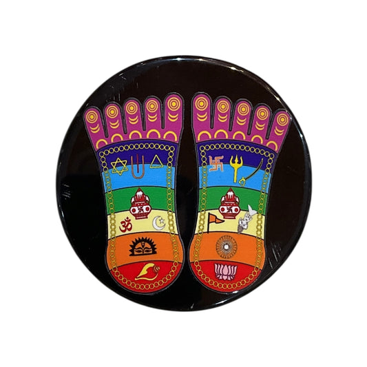 Black Agate Crystal Charging Plate