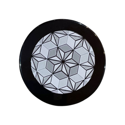 Black Agate Crystal Charging Plate