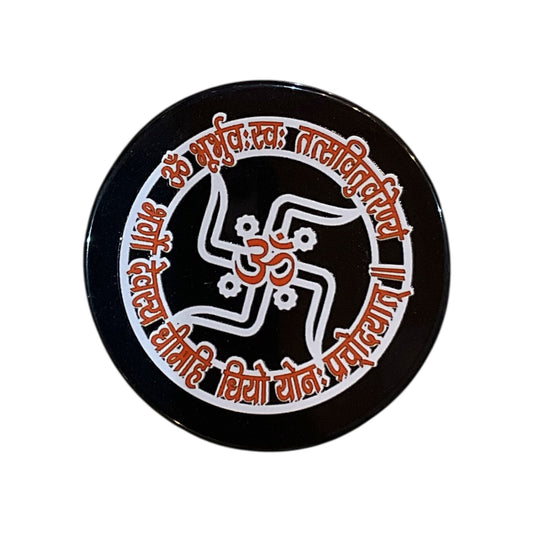 Black Agate Crystal Charging Plate