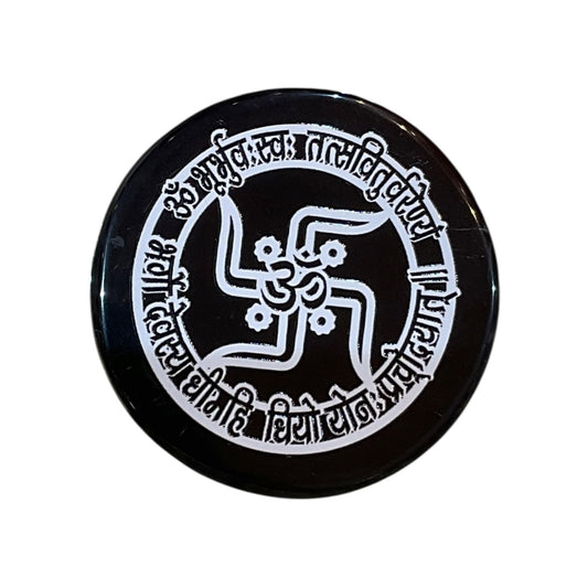 Black Agate Crystal Charging Plate