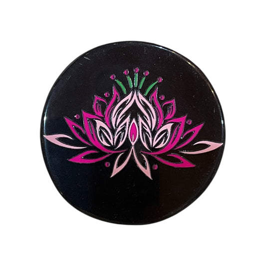 Black Agate Crystal Charging Plate