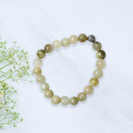 Natural Catseye Bracelet, Gemstone Bracelet 8mm Beads