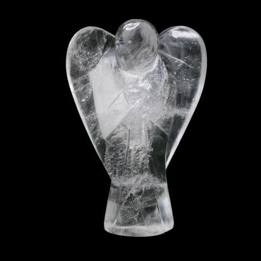 Clear Quartz Angel, Healing Crystal Weight - 310 gm ( 11.5 X 6.5 cm )