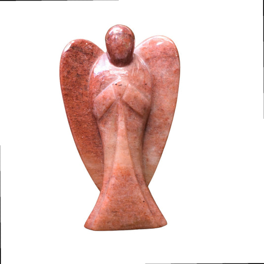 Carnelian  Angel, Healing Crystal Weight - 810 gm ( 16 X 9.5 cm )