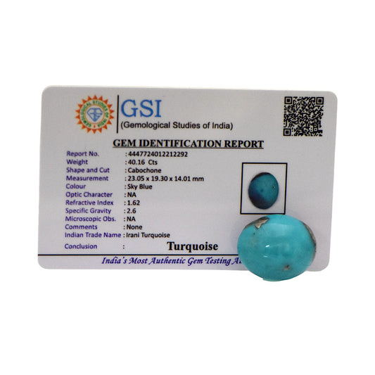 Irani Turquoise - 40.16 Carat / AAA-Quality