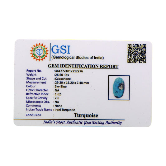 Irani Turquoise - 26.60 Carat / AA-Quality