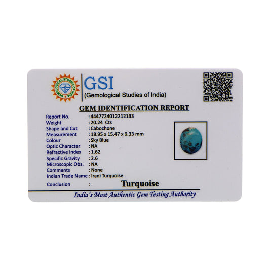 Irani Turquoise - 20.24 Carat / AA-Quality