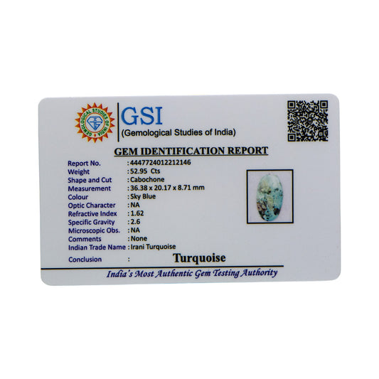 Irani Turquoise - 52.95 Carat / Super-Quality