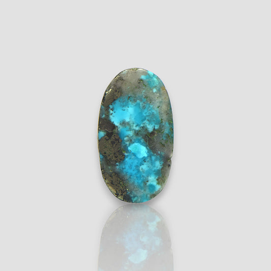 Irani Turquoise (Firoza) Gemstone - 18.42 Carat | AA-Quality