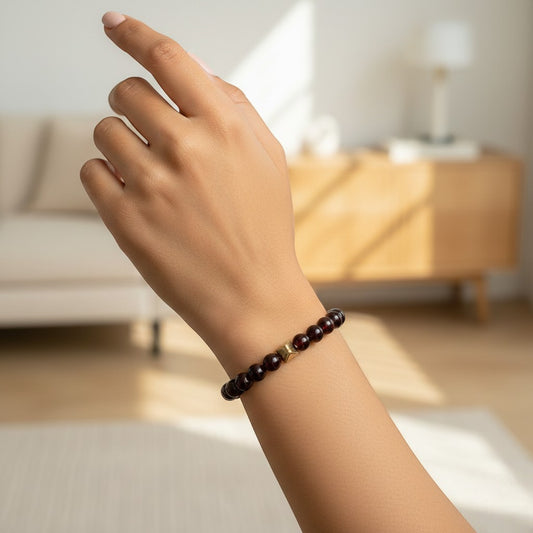 Garnet Bracelet for Balance & Energy