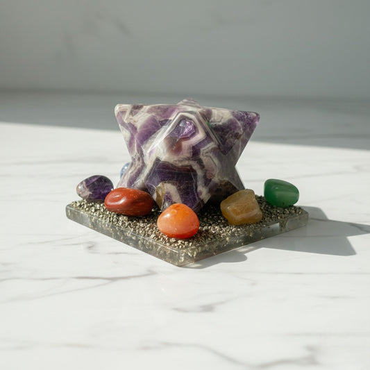 Amethyst Merkaba Yantra