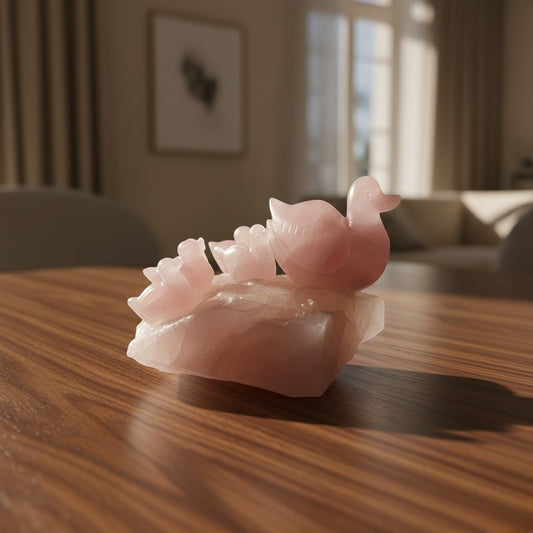 Rose Quartz Duck