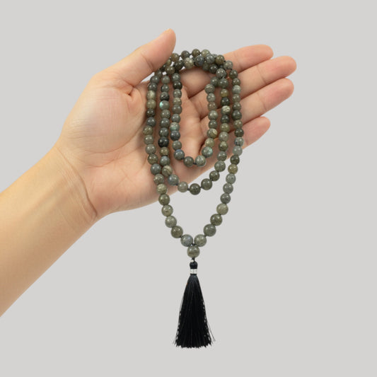 Labrodorite Mala (108 beads) 8 mm