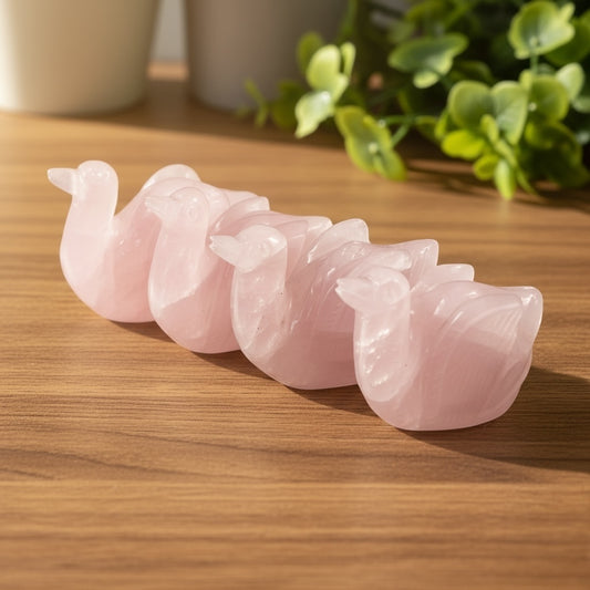 Rose Quartz Ducks
