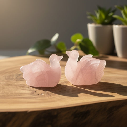 Rose Quartz Ducks