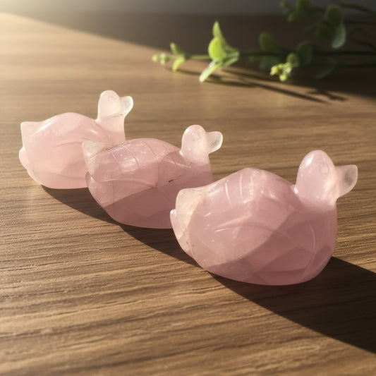 Rose Quartz Ducks