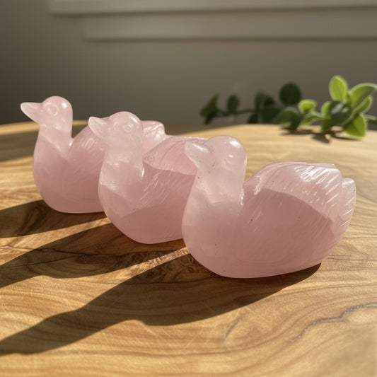 Rose Quartz Ducks